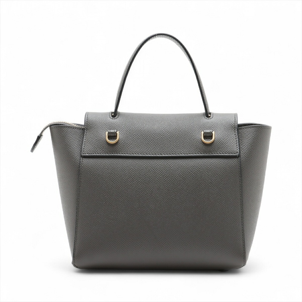 Celine Belt Bag Leather 2WAY Handbag Leather Handbag Gray - Picture 2 of 8
